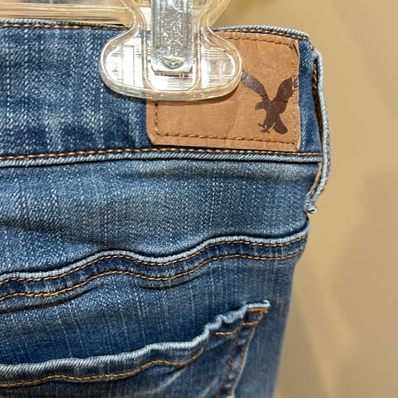 American Eagle Outfitters High Rise Dark Blue Jeans size 4 regular - Picture 5 of 8